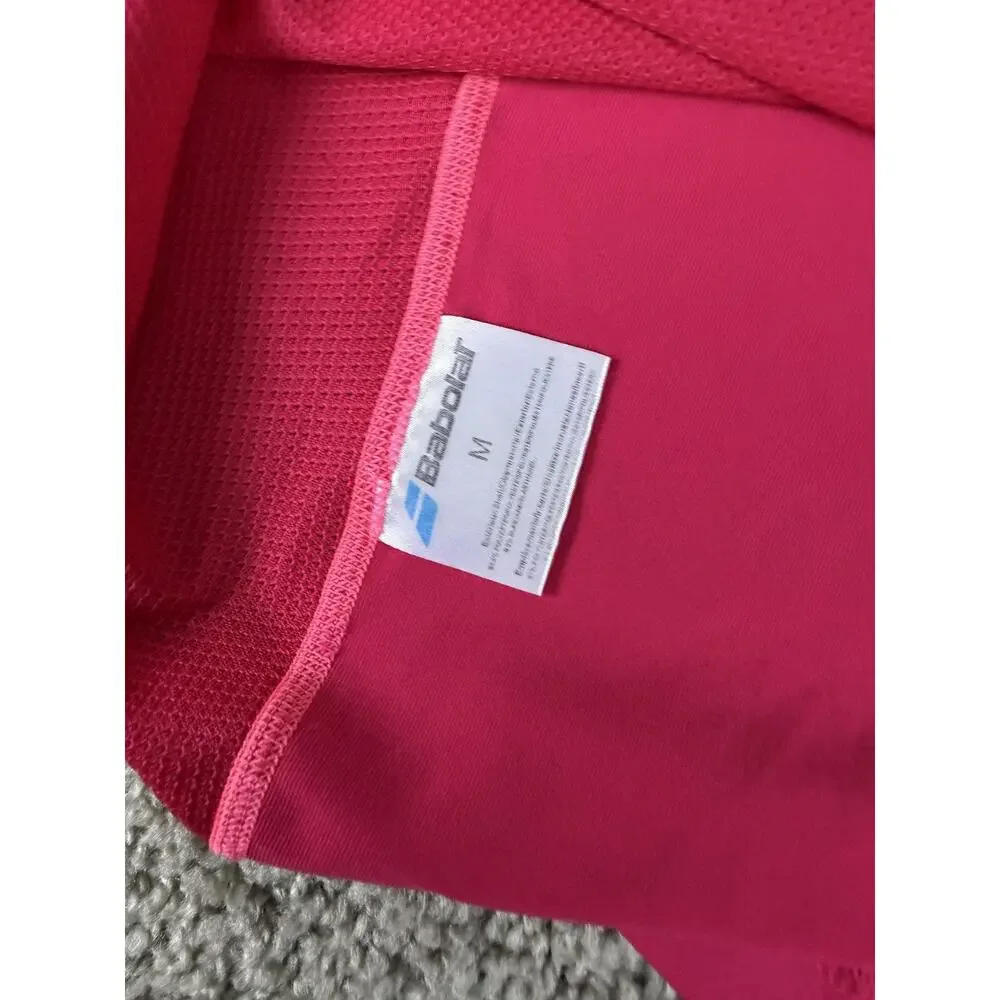 Babolat Tennis Dress Womens Medium Pink Strappy Mesh Tank Built In Bra Athletic - Picture 11 of 12